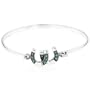 Sterling Silver Turquoise Horseshoe Bangle Bracelet