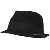 Without a Doubt Felt Fedora Hat - Black W07S60F