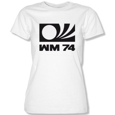 DEUTSCHLAND MOTIV 4 Damen T-Shirt Weiss / Schwarz-Rot-Gelb Gr. S