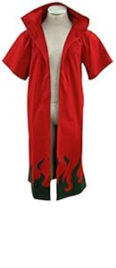 Mtxc Men's Naruto Cosplay Costume Uzumaki Naruto 6th Kid Size Small Red