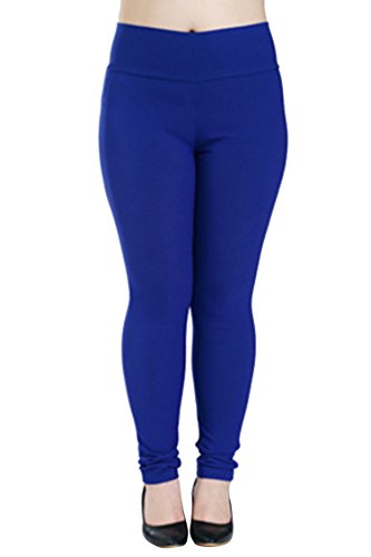 Pink Queen® Womens Plus Size Basic Cotton Stretch Leggings Skinny Pants L-6XL