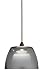 Besa Lighting QP-M34407-BR Bronze Lexi Quick-Connect Pendant for use with Monorail or Track Systems from the Lexi Collection featuring Transmirror/Opal Glass