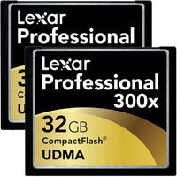 Lexar 32 GB Professional 300x UDMA Compact Flash Memory Card - Pack of 2 Cards