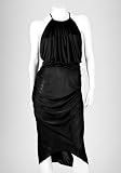 Black Drape Long Dress: Black Dress