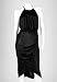 Black Drape Long Dress: Black Dress