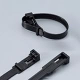 エスケイ工機 SKリリースタイ 再使用可能 標準グレード 全長250mm 幅7.4mm 100本入り RS-251HC