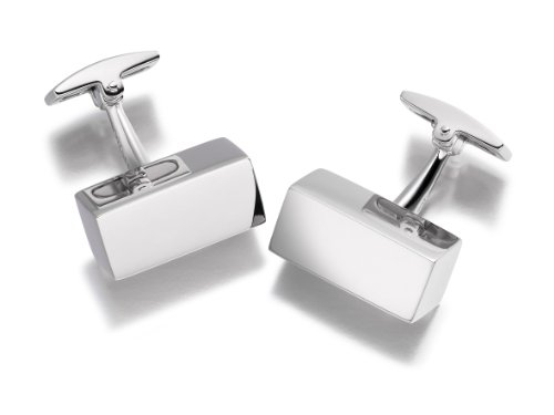 Hoxton London Herren-Manschettenkn&ouml;pfe Sterling Silber Rectangle Block 0.74.1201 Preisvergleich