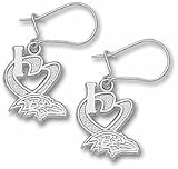 Baltimore Ravens 1/2 I Heart Logo Dangle Earrings - Sterling Silver Jewelry