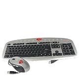 Superman 104-Key USB Multimedia Keyboard & 5-Button USB 2.0 Scroll Mouse Geek Kit (Silver/Black)