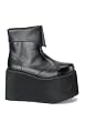 Mens Platform Inner Zipper Ankle Boot, 5 Inch