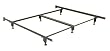 Inst-A-Matic Eastern King Bed Frame with Steel Stem Glides By Fashion Bed Group
