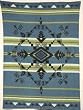 God's Eye Blue Premium Polar Fleece Twin/full Size Blanket