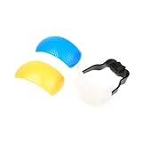 BestDealUSA 3 Color Pop Up Flash Diffuser For Nikon D90 D7000 D5100 D3000 D80 D60 D70 D3100
