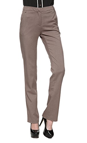 Zealmer Women's Wear To Work Slim Dress Pants