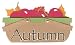 Autumn , Scrapbook Paper Bliss Mini 3-D Titles ;