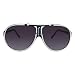 Coole Schwarz Weiße Clubwear Sonnen Brille im Fashion Style