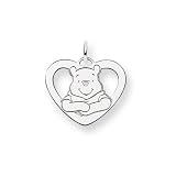 Sterling Silver Disney Winnie the Pooh Heart Charm