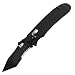Benchmade Knife 14255SBT Heckler & Koch Snody Axis Black G10 Handle 3.4in. Tanto ComboEdge Blade 4.5in. Long Folding Knife