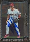 Kelly Dransfeldt, Texas Rangers, 1999 Bowman Chrome Rookie Card Autographed Card