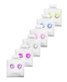 BG Sterling Silver Birth Stone Stud Earring in Fancy Gift Box with Free Shipping