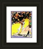 Framed 08 NBA Finals Lamar Odom Los Angeles Lakers Photo