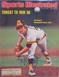 Randy Jones autographed Sports Illustrated Magazine (San Diego Padres)