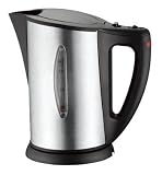 360° Design Edelstahl Wasserkocher 1,7 Liter 2200W - CoolTouch - Sicherheitsabschaltung - verdecktes Heizelement - Wasserstandsanzeige - Integrierter Filter