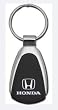 Honda Chrome/Black Teardrop Keychain
