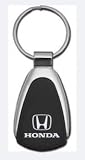 Honda Chrome/Black Teardrop Keychain
