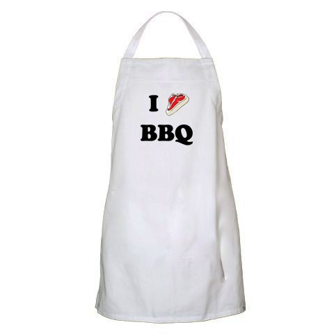 I Heart BBQ Cooking Apron - Great Fathers Day Gift