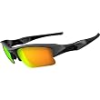 Oakley Flak Jacket XLJ Adult Polarized Sport Sports Wear Sunglasses - Dark Grey/Fire Iridium