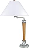 Cube Table Lamp - Rust - White Linen Shade