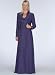 Apparel : Eggplant Formal Evening Dress with Jacket - Mother of Bride & Groom, Wedding, Party, MOB Gown by Sean Collection (7252)