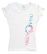 One Ocean Foil White V-Neck Junior Tee