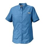 Columbia Flamingo Bay Ladies Short Sleeve Poplin Shirt