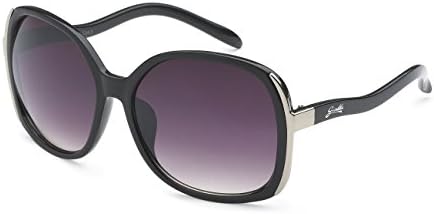 Giselle Vintage Women Retro Classic Oversize Sexy Hipster Fashion Sunglasses, Black