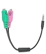 Headset Buddy: PC Headset to 3.5mm Smartphone Adapter: Convert Dual 3.5mm to 3.5mm, PC Computer Headset to iPhone, Blackberry, Droid, Palm, Samsung, LG, HTC