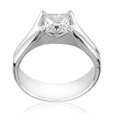 PrincessPlus Diamond Solitaire Ring 1ct