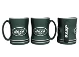 New York Jets 15 Ounce Sculpted Logo Relief Coffee Mug