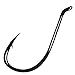 Gamakatsu 25 Pack Octopus Hook (Black, 6)