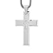 Zirconia Diamond Stainless Steel Cross Pendant Christian & Catholic Religious Jewelry