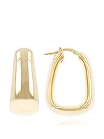 Bellavita Pendientes Electroformed Shiny Hoop plata de ley 925 milésimas