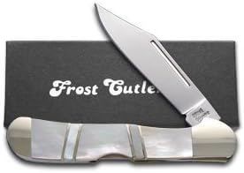 STEEL WARRIOR Genuine Mother Of Pearl Copperlock Stainless Pocket Knife Knives