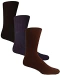 Sugar Free Sox Mens Assorted 3 Pack Health Socks | Diabetic Socks