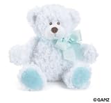 "Piper" Blue and White Teddy Bear 12"