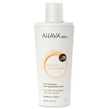  Ahava Sun Protection Anti-Aging Moisturizer SPF 30 - 8.5 oz. with Free Body Exfoliator Sample