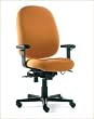 Izzy Performa2 Plus Chair, High Back, w/ Arms (Black Fabric)