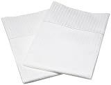 Renaissance 600 Thread-Count Woven Stripe Cotton Standard Pillow Case Set, White