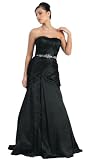 Strapless Taffeta Prom Dress Long Gown #724 (4, Black) 31i7gj3chkL. SL160 Strapless Taffeta Prom Dress Long Gown #724 (4, Black)