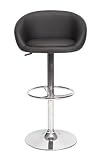 2 Modern Black Bar Stools With Gas Lift Full Swivel